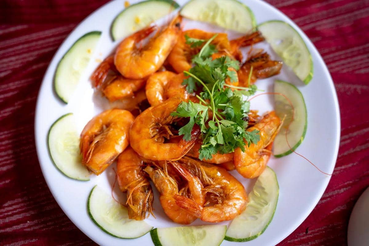 ilustrasi udang goreng