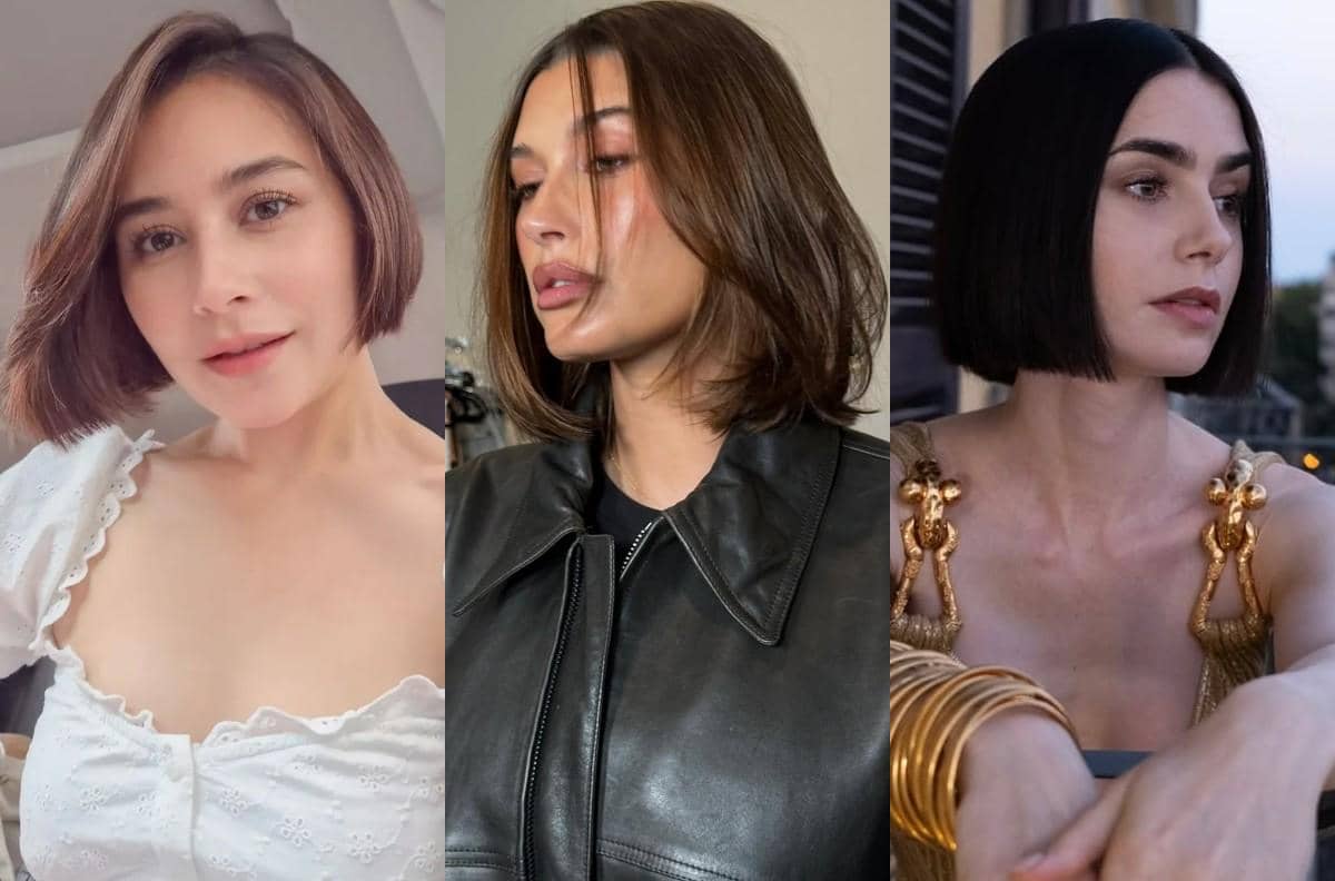 Potongan bob ala Prilly Latuconsina, Hailey Bieber, dan Lily Collins