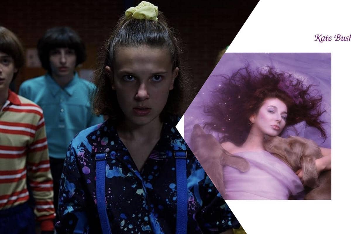 serial Stranger Things | sampul album Kate Bush.