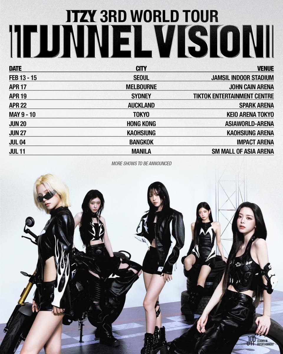 poster ITZY 3RD WORLD TOUR TUNNEL VISION