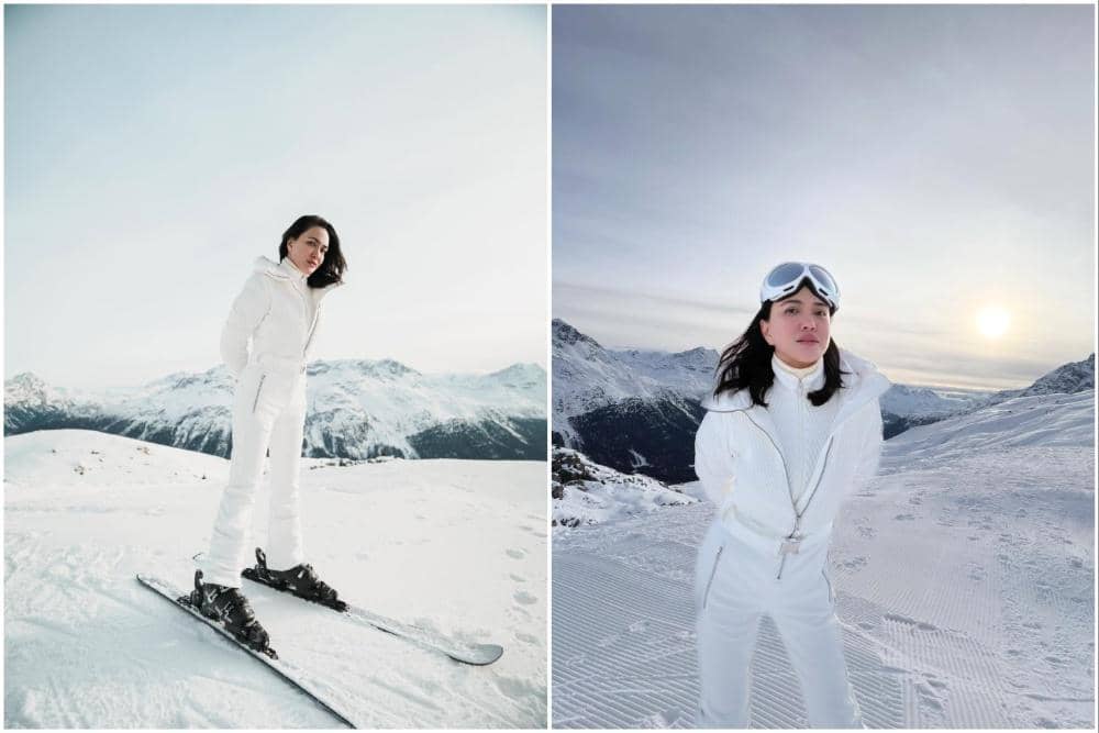 Shandy Aulia main ski di Swiss.