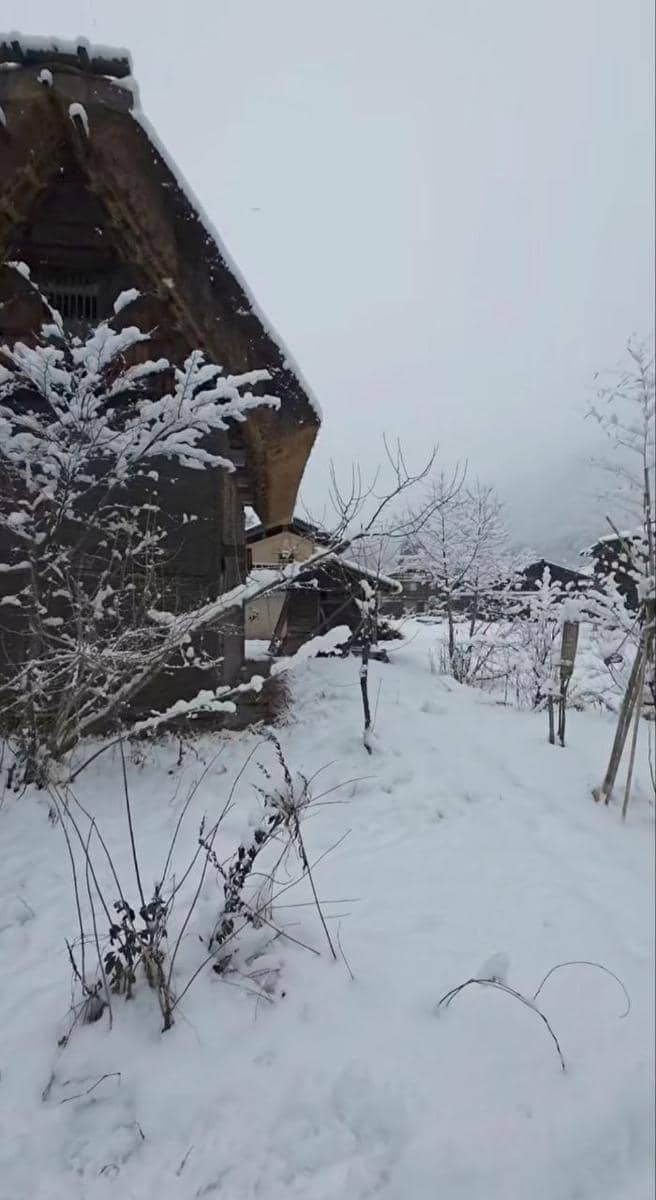 Omara dan Prilly jalan-jalan di Shirakawa-go.