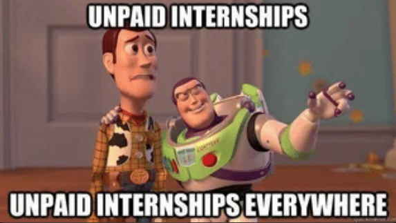meme magang gak dibayar