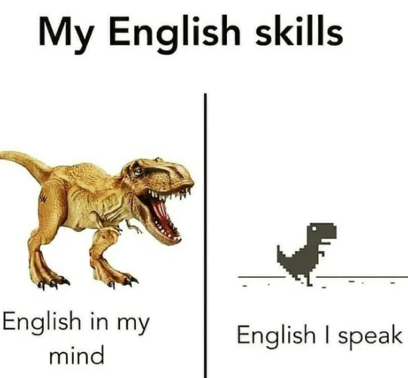 meme kemampuan bicara bahasa Inggris