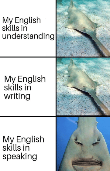 meme kemampuan bicara bahasa Inggris 