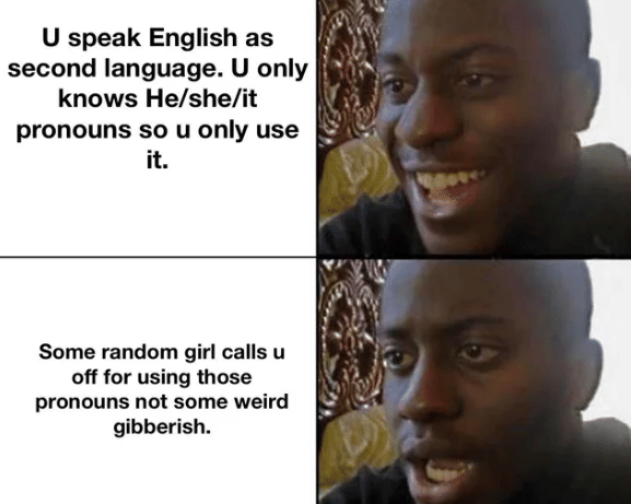 meme kemampuan bicara bahasa Inggris