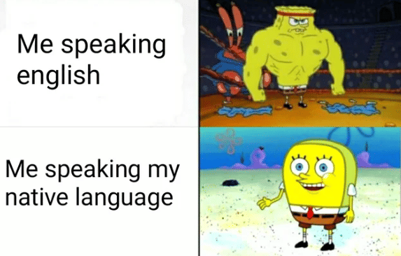 meme kemampuan bicara bahasa Inggris 