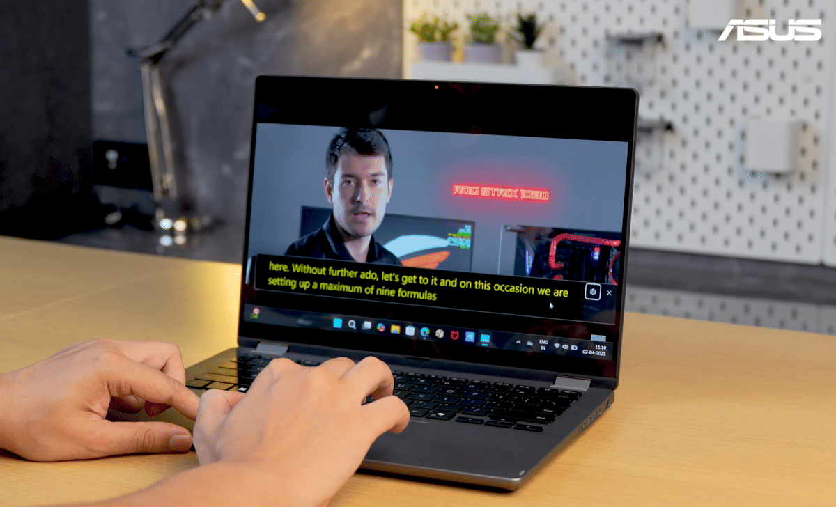 ilustrasi fitur Live Captions dan Translation di Windows 11 ASUS