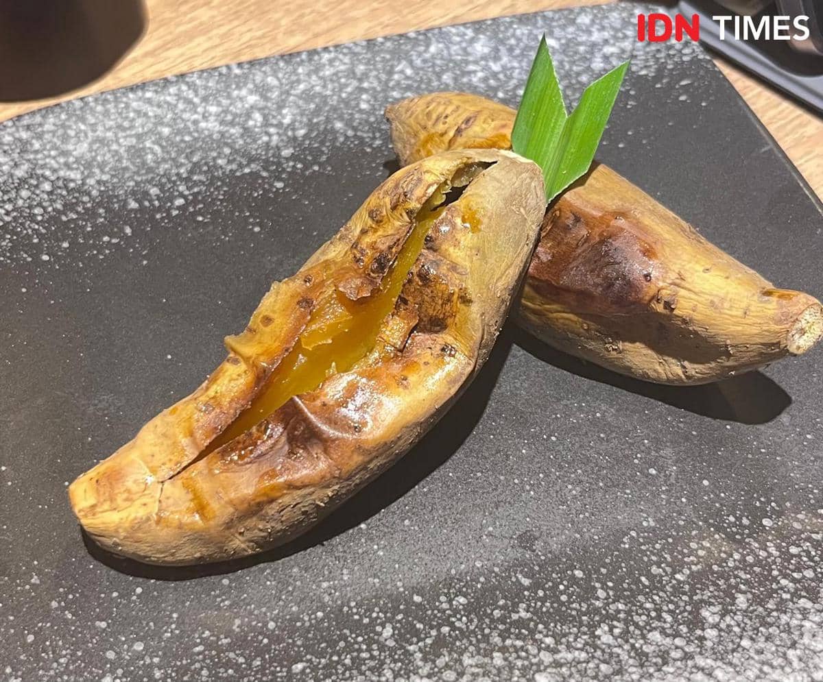 ilustrasi makanan plant based ubi cilembu