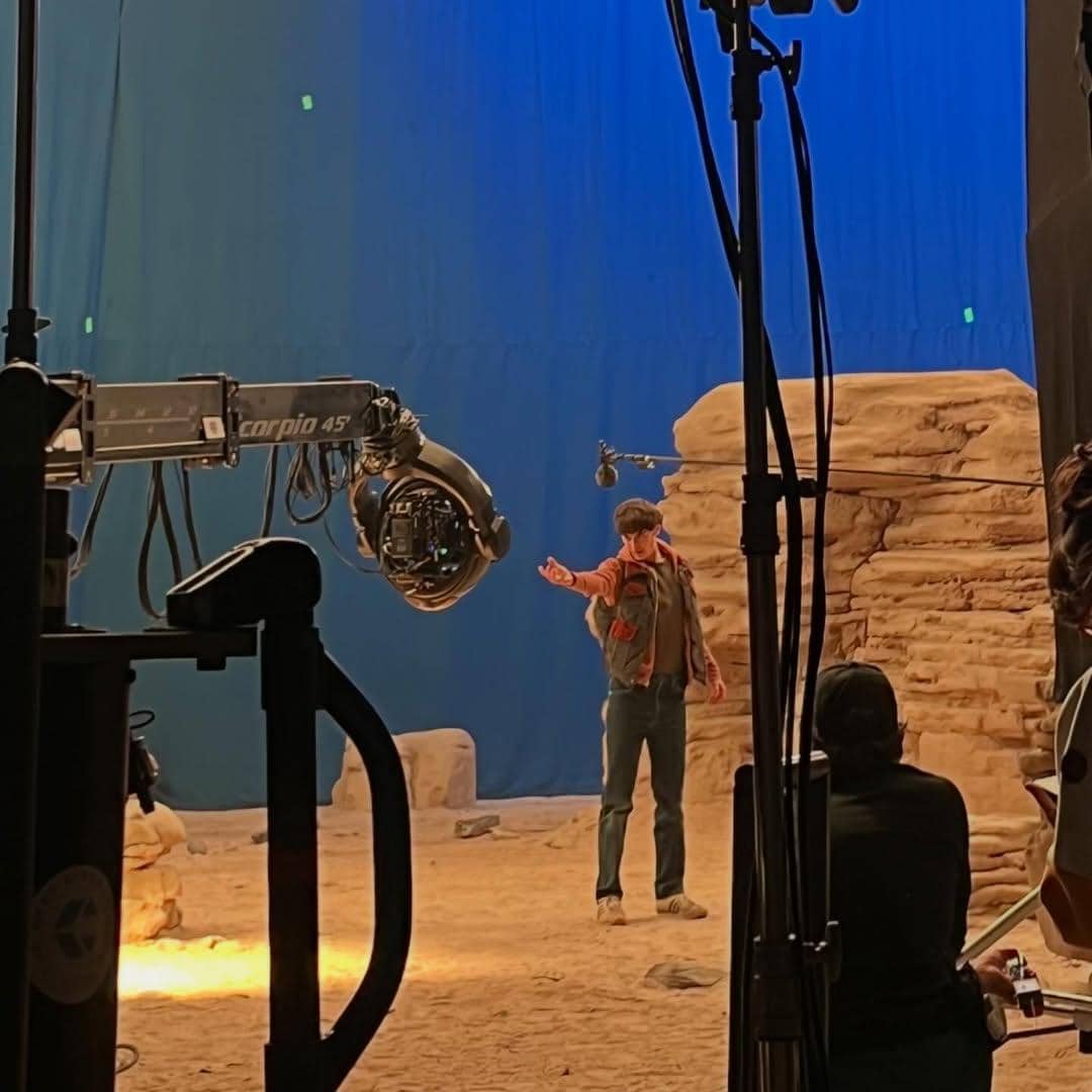 potret behind the scenes Stranger Things