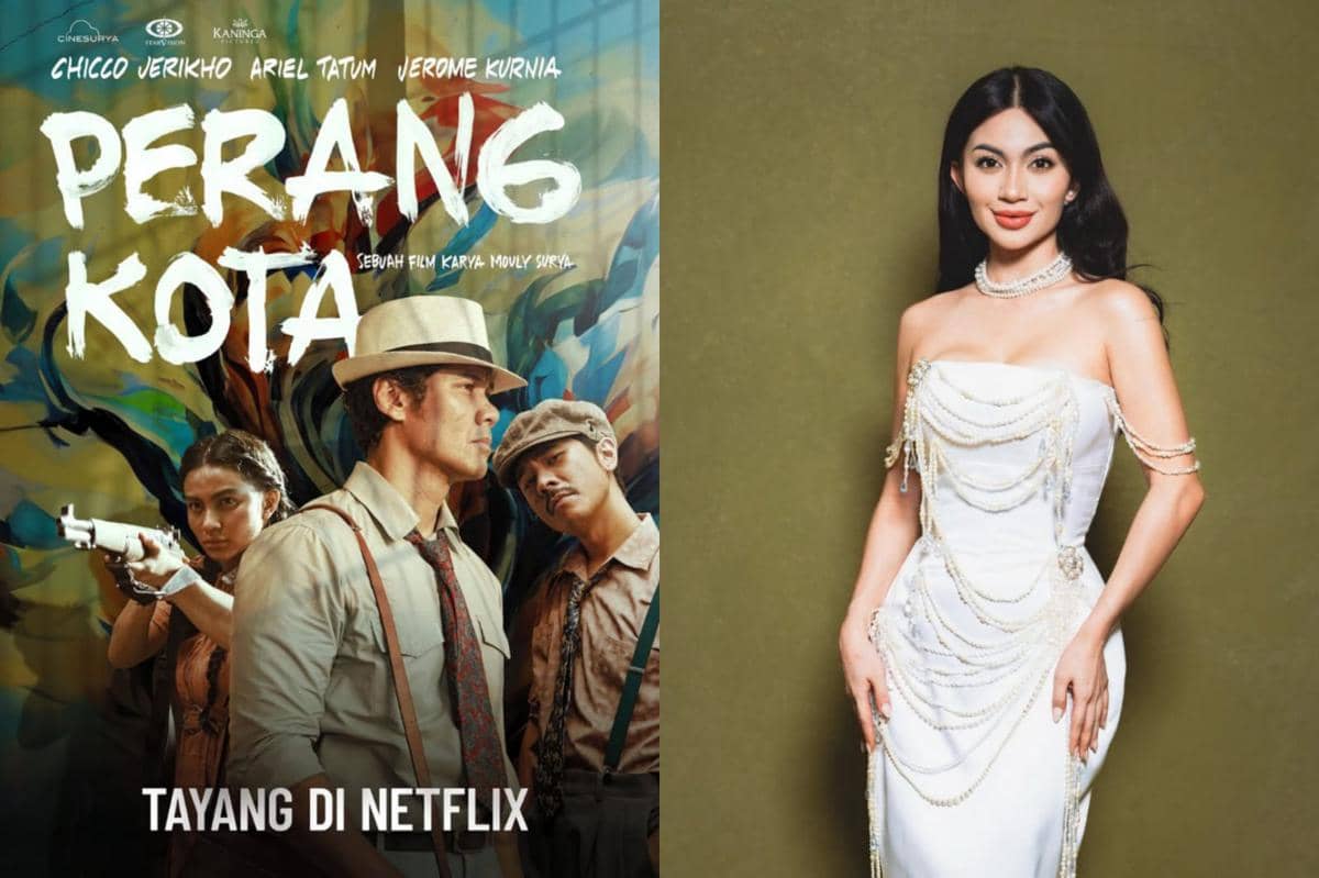 Poster film Perang Kota dan potret Ariel Tatum