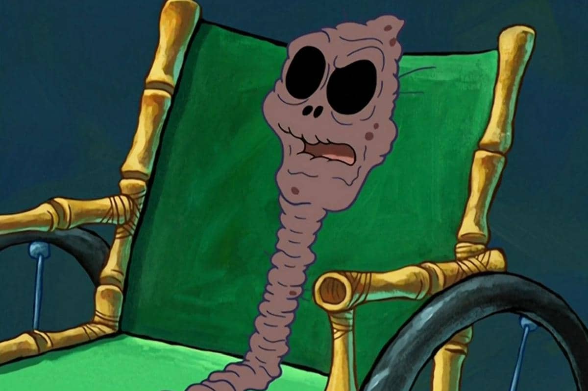 sosok ikan tua dengan rupa menyeramkan yang muncul di episode "Chocolate with Nuts" 