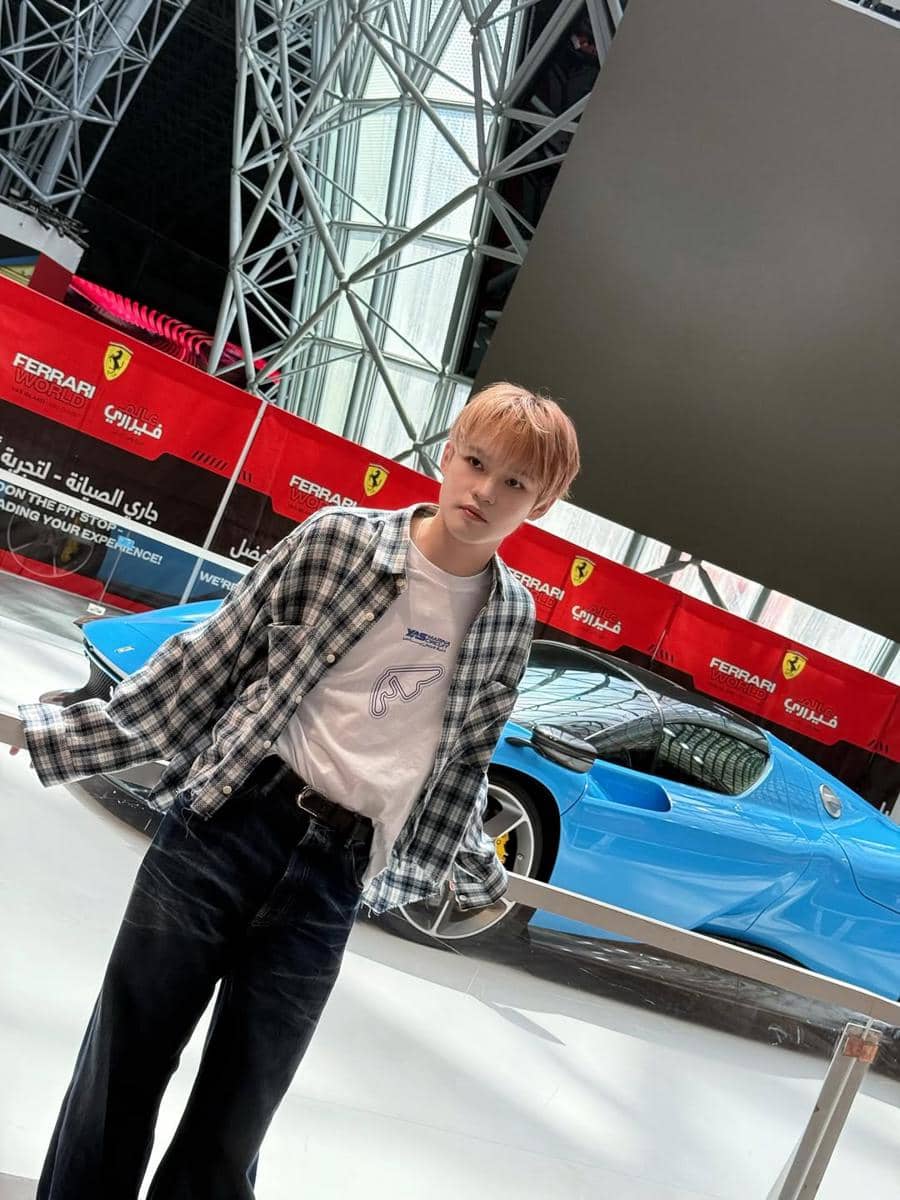Chenle NCT Dream di Ferrari World, Abu Dhabi, Uni Emirat Arab