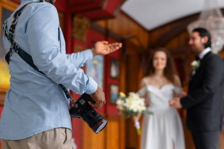 ilustrasi fotografer pernikahan