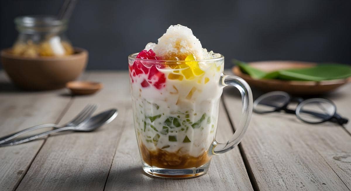 ilustrasi chè thái durian