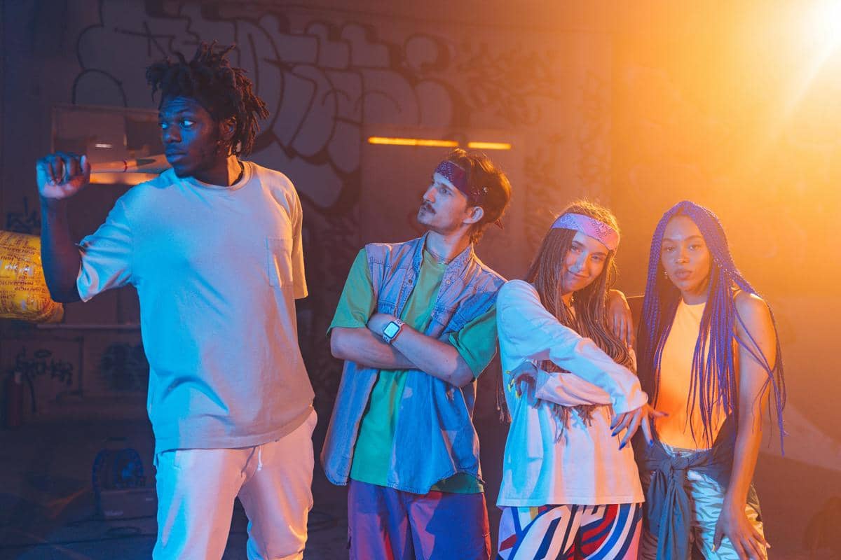 ilustrasi gaya hidup glamor.