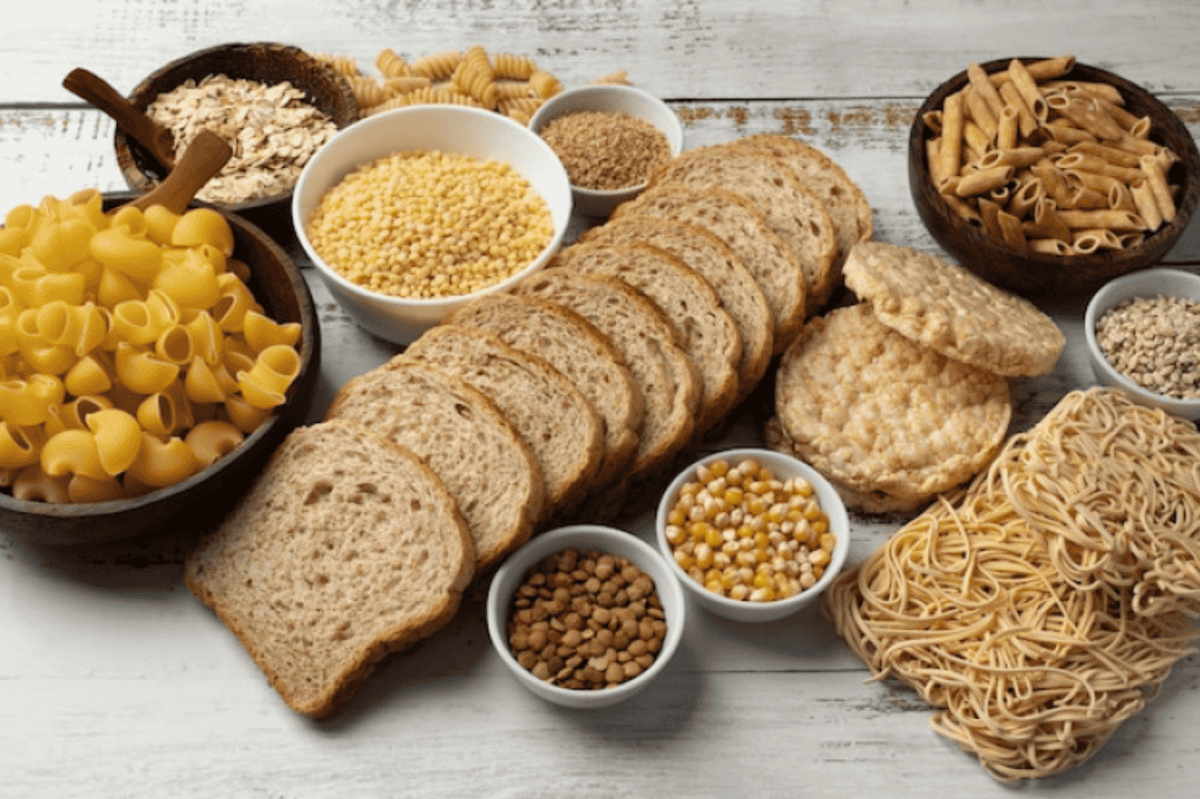 ilustrasi berbagai jenis karbohidrat