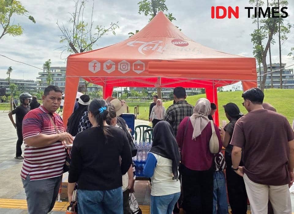 Ribuan pengunjung IKN yang berbelanja di KIPP Bazar UMKM