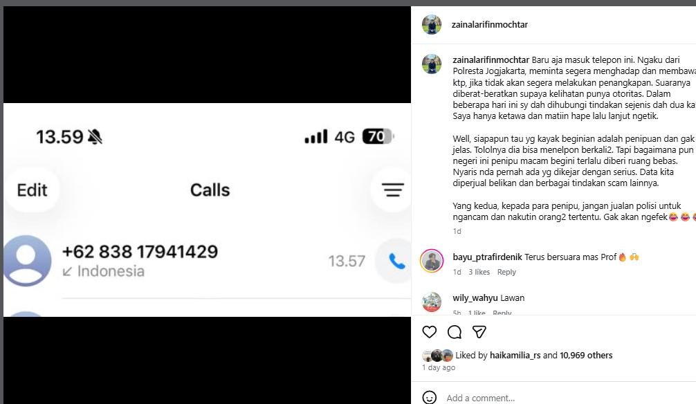 Teror Zainal Arifin Mochtar