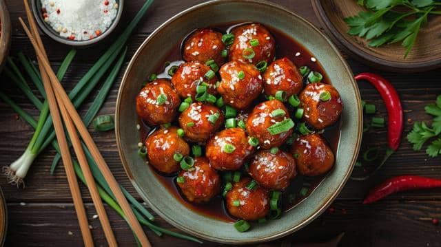 ilustrasi Japanese meatball