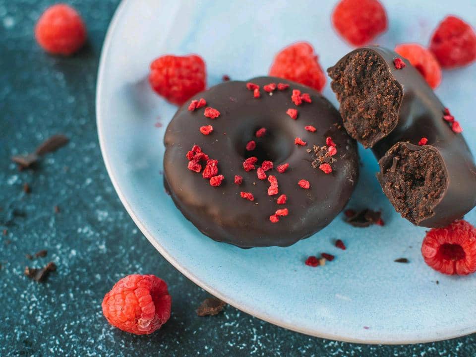 ilustrasi donat cokelat