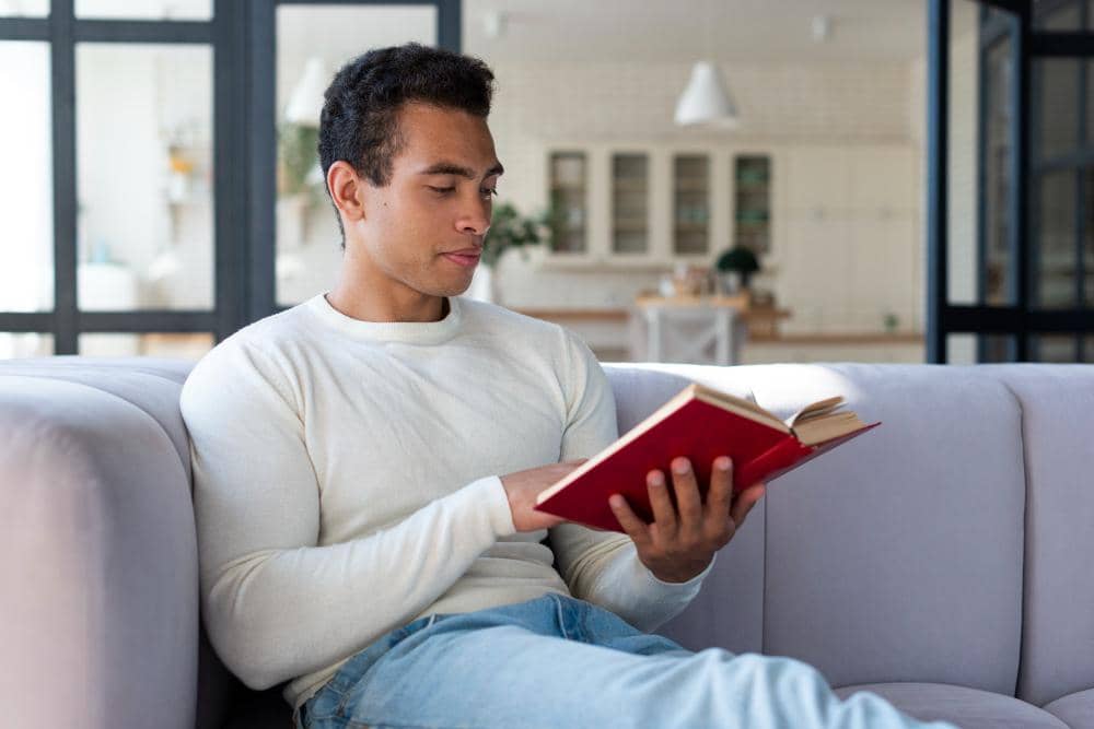 ilustrasi self care ritual cowok