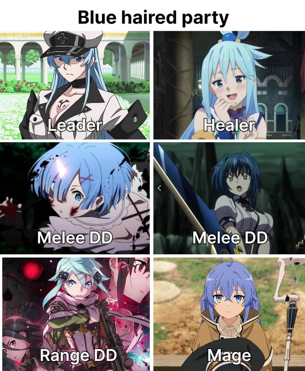 meme anime tentang pesta