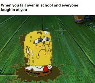 meme SpongeBob tentang mimpi buruk