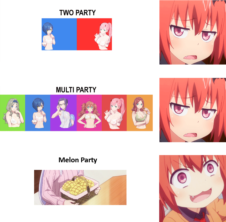 meme anime tentang pesta