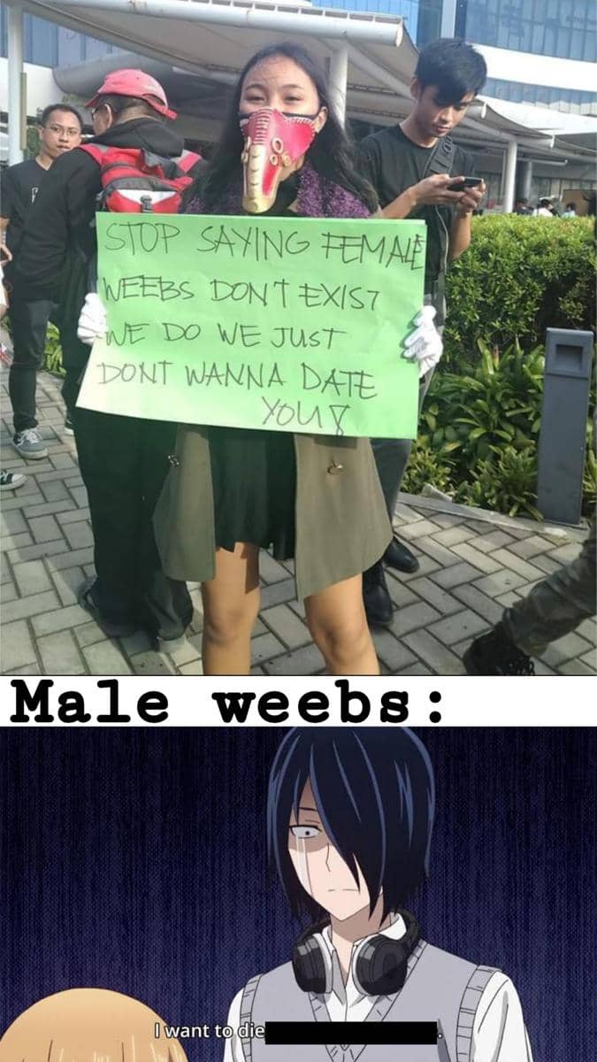 meme anime tentang teman wibu