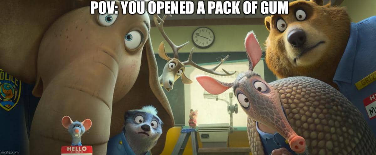 meme Zootopia tentang hal sehari-hari
