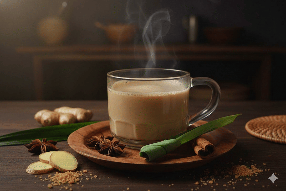 Ilustrasi gambar wedang bajigur