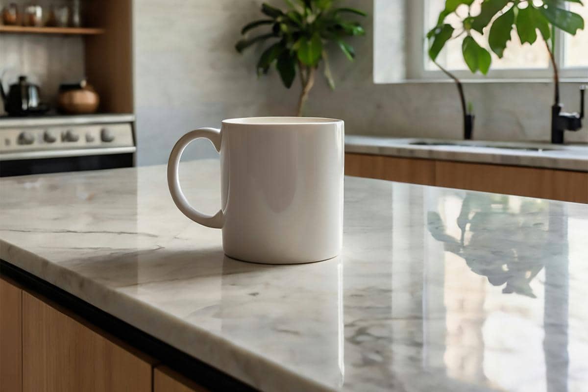 ilustrasi meja marmer