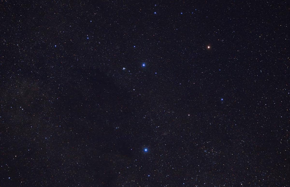 Ilustrasi bintang di langit 