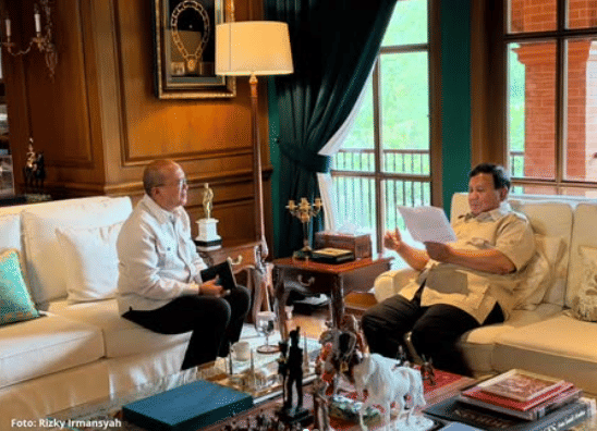 Prabowo Terima Rosan di Hambalang