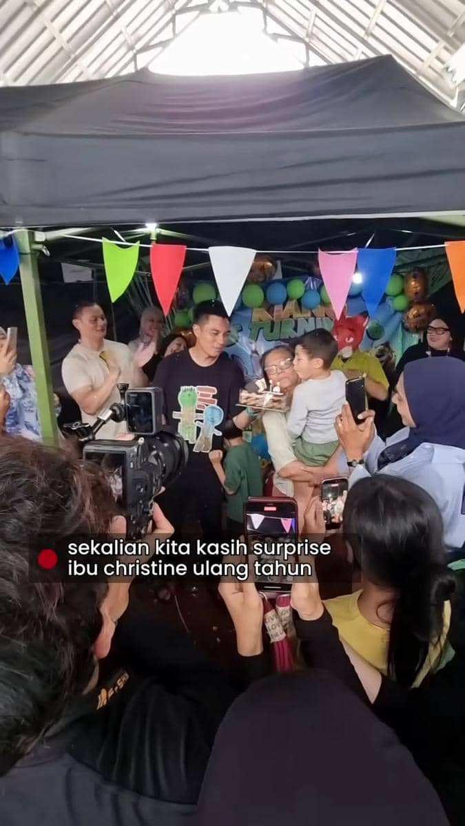 Potret Baim Wong rayakan ulang tahun Kiano di lokasi syuting