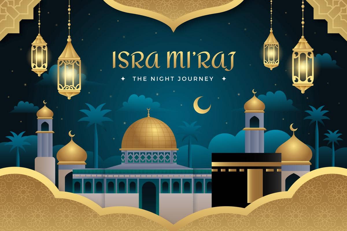 contoh spanduk Isra Mikraj 2026