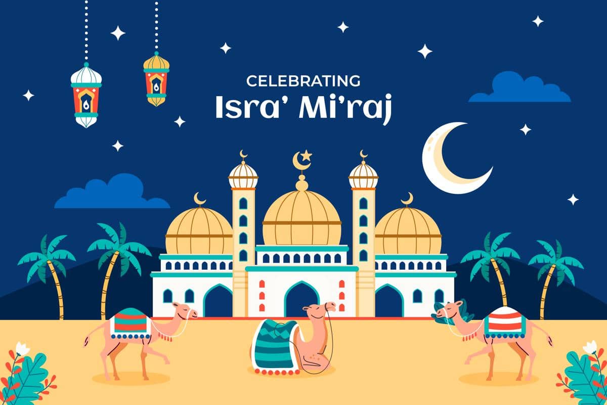 contoh spanduk Isra Mikraj 2026