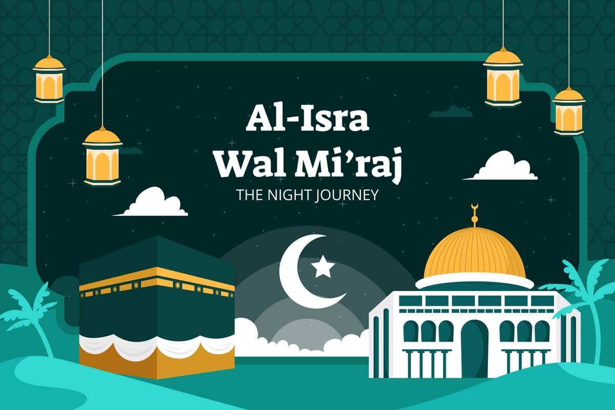 contoh spanduk Isra Mikraj 2026