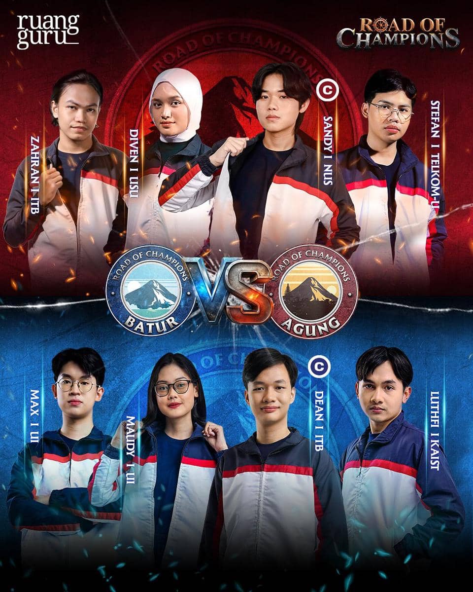 Tim Agung dan Tim Batur Road of Champions di Bali (instagram.com/ruangguru)