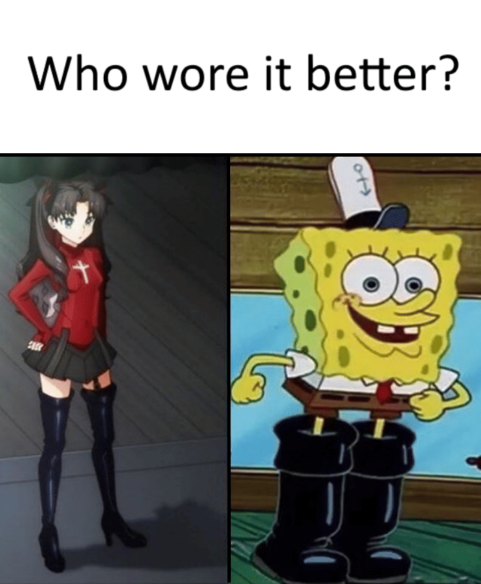 meme anime tentang sepatu boots