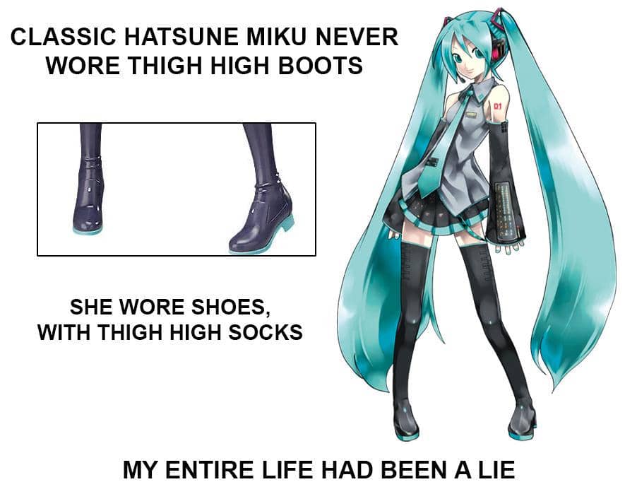 meme anime tentang sepatu boots