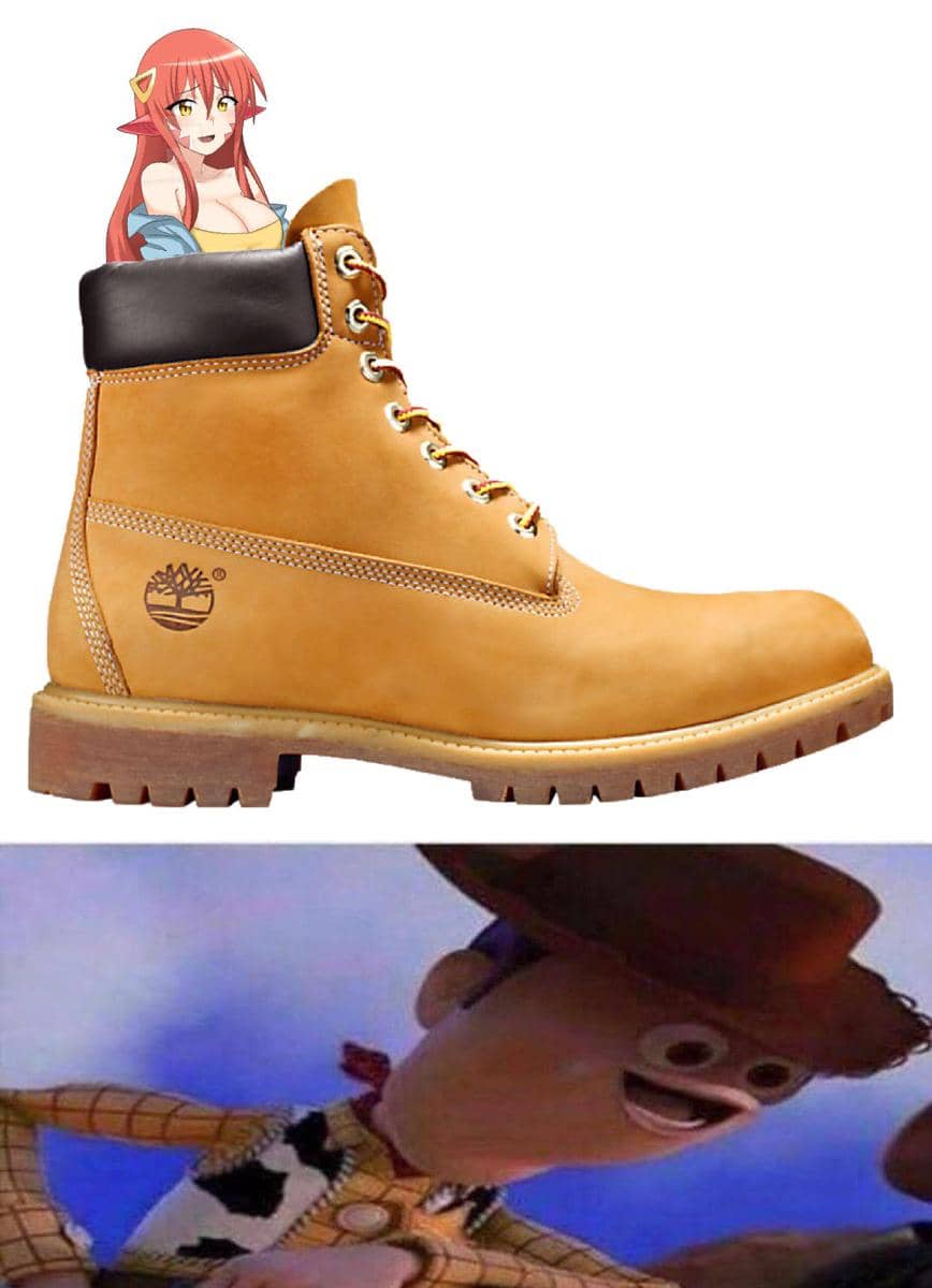 meme anime tentang sepatu boots