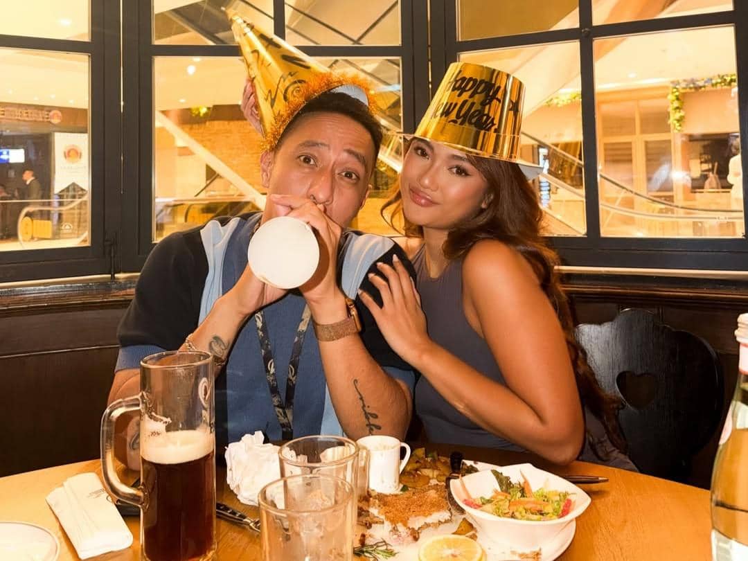 momen Marion Jola rayakan tahun baru bersama kekasih