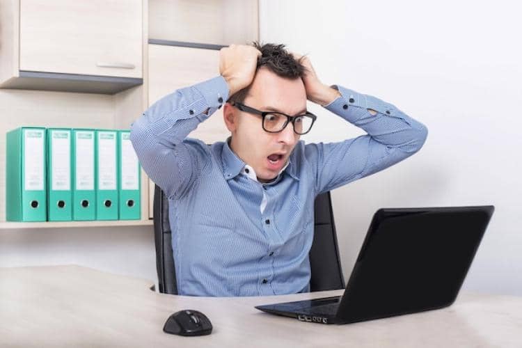 ilustrasi pria stres