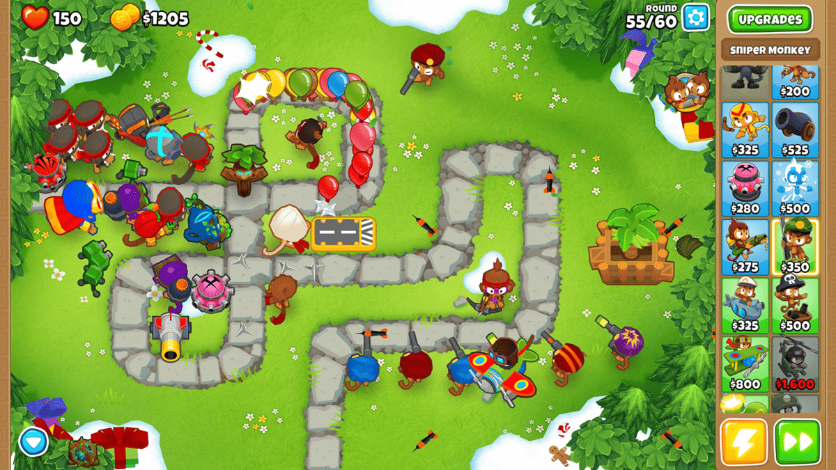cuplikan gameplay Bloons TD 6