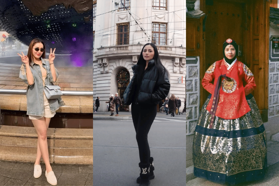 OOTD liburan ala artis