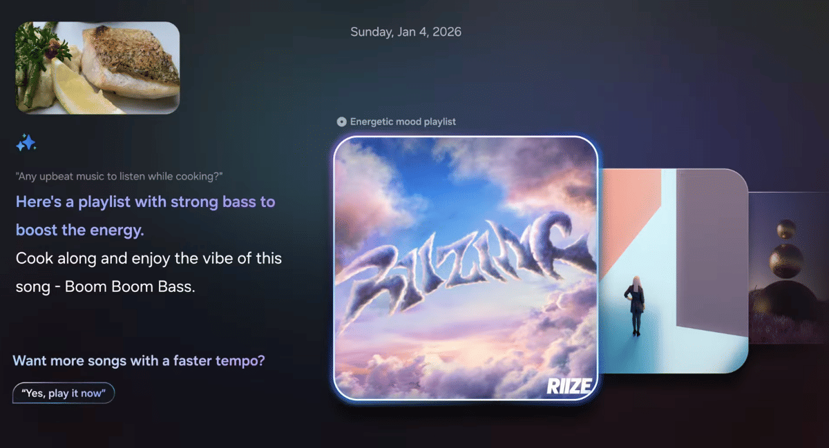 mencari rekomendasi musik untuk menemani proses memasak