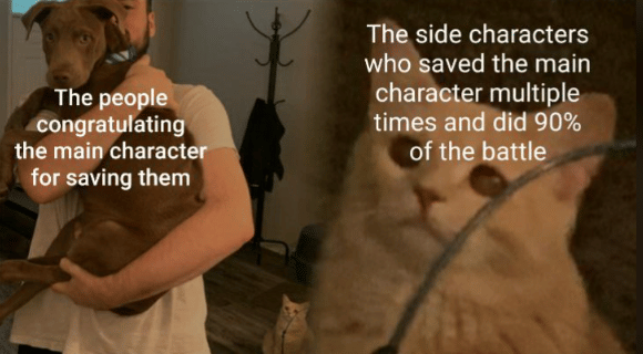 meme karakter pendukung dalam film dan serial