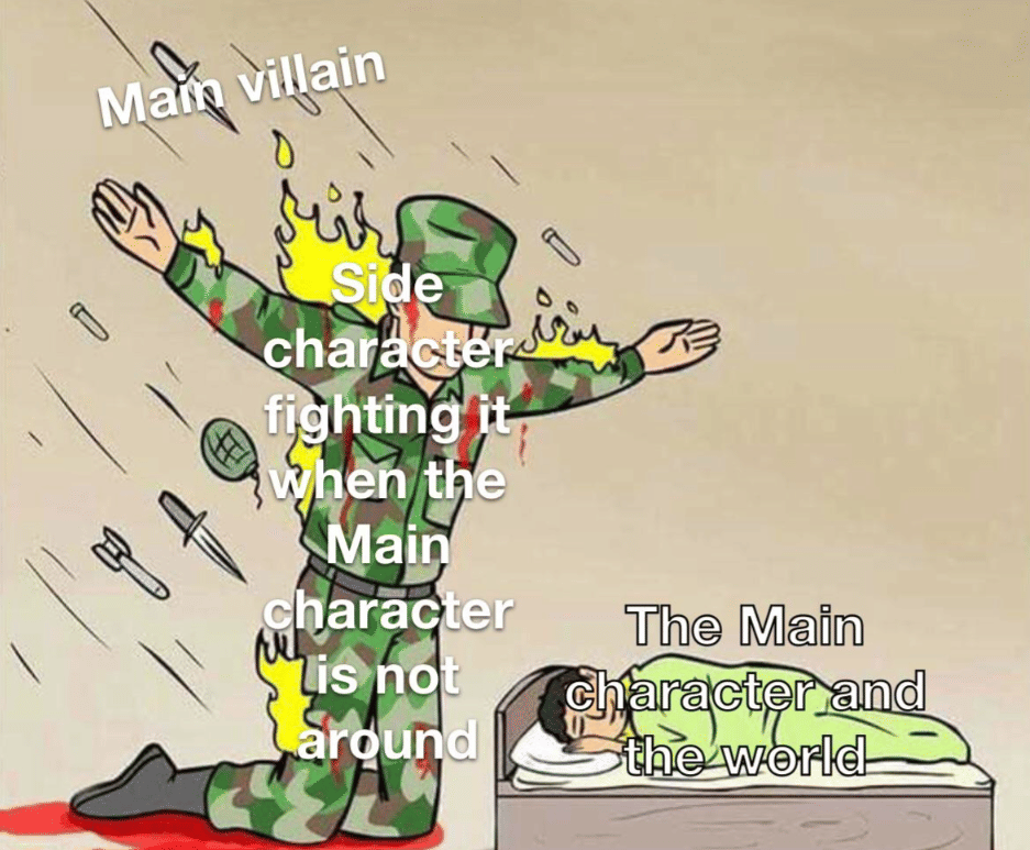 meme karakter pendukung dalam film dan serial